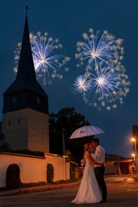 Hochzeitsshooting mit Feuerwerk | Hochzeitsfotograf bilderschlag Erfurt